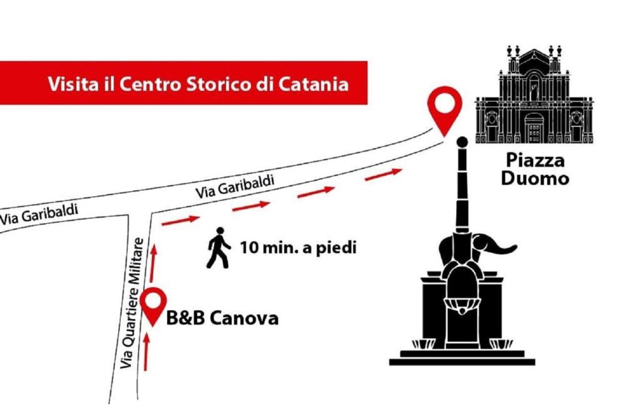 B&B Canova คาตาเนีย ภายนอก รูปภาพ